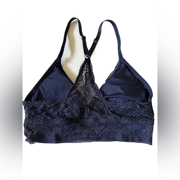 Nautica Intimates Navy‎ Razor Back Bralette Size Medium - Picture 2 of 8